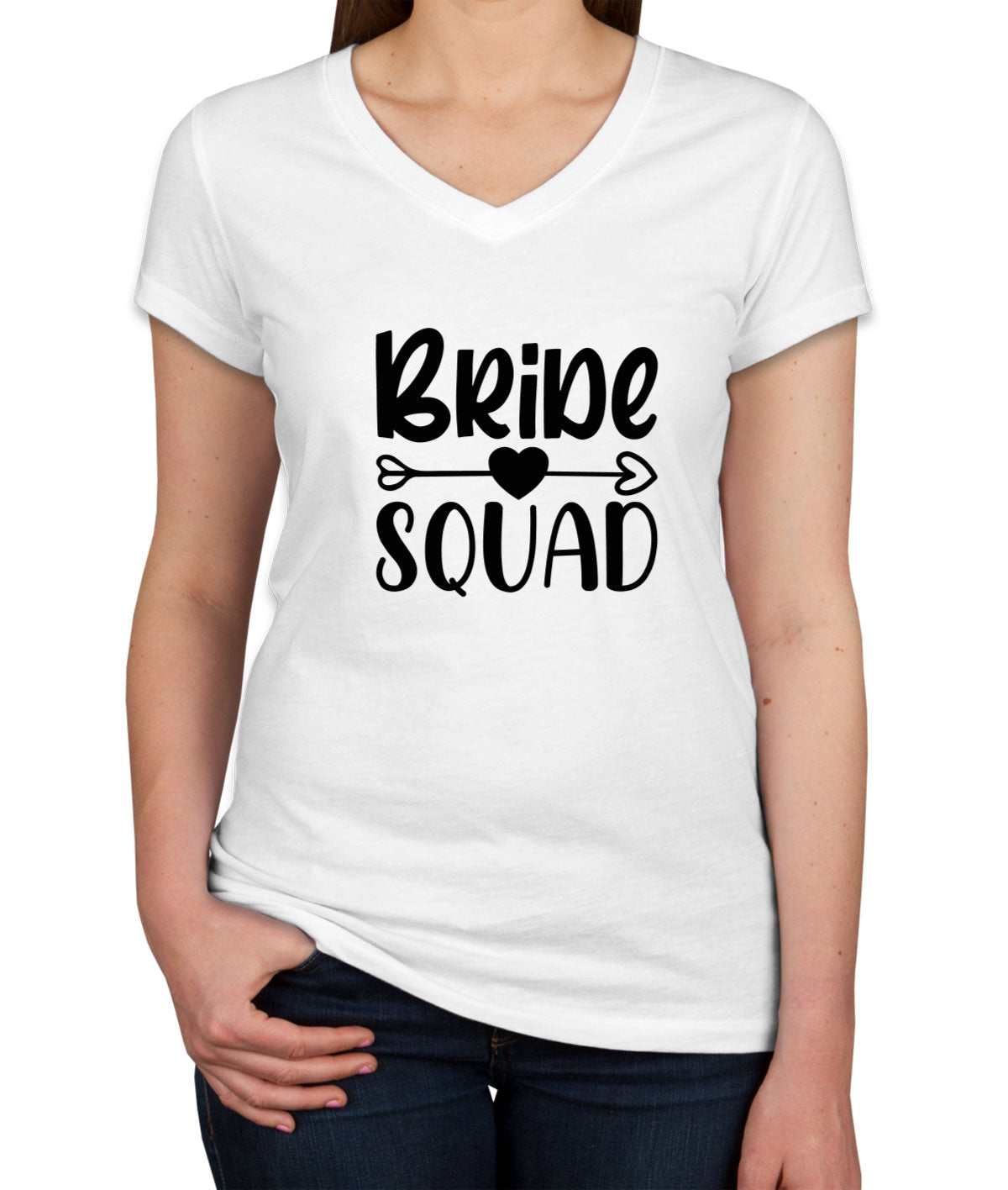 Bride Squad Women's V Neck T-shirt