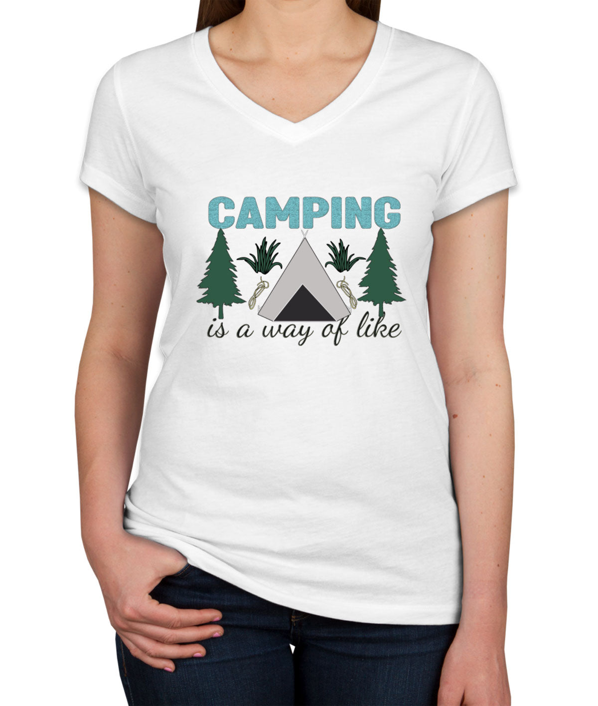 Camp Is A Way Of A Like Women's V Neck T-shirt