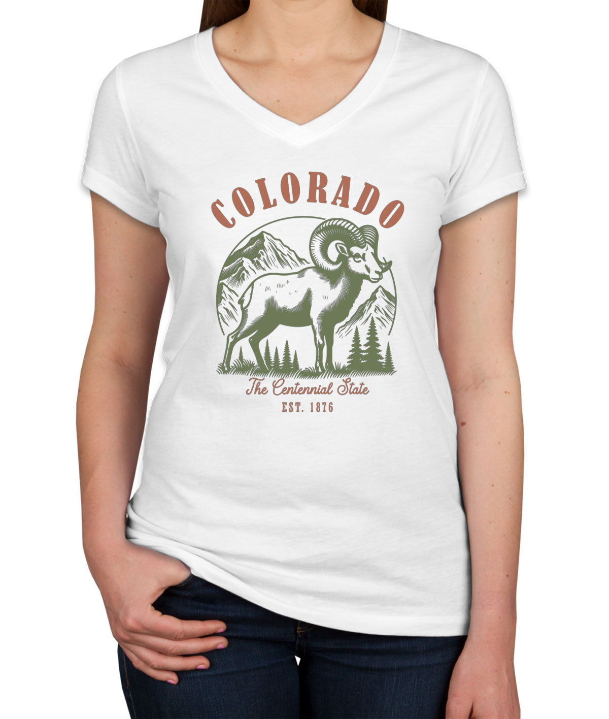 Colorado State Vintage Women's V Neck T-shirt
