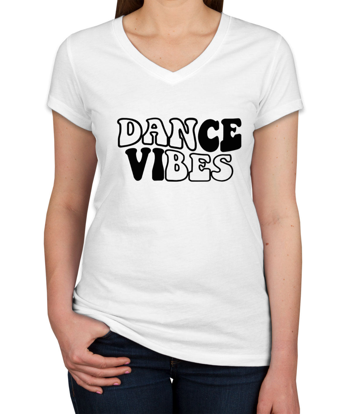 Dance Vibes Women's V Neck T-shirt