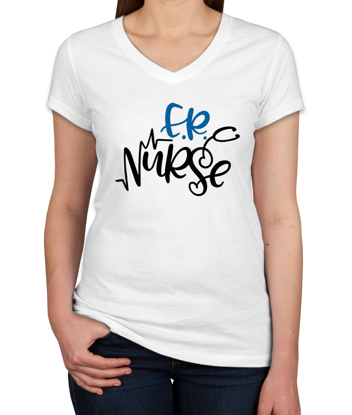 ER Nurse Women's V Neck T-shirt