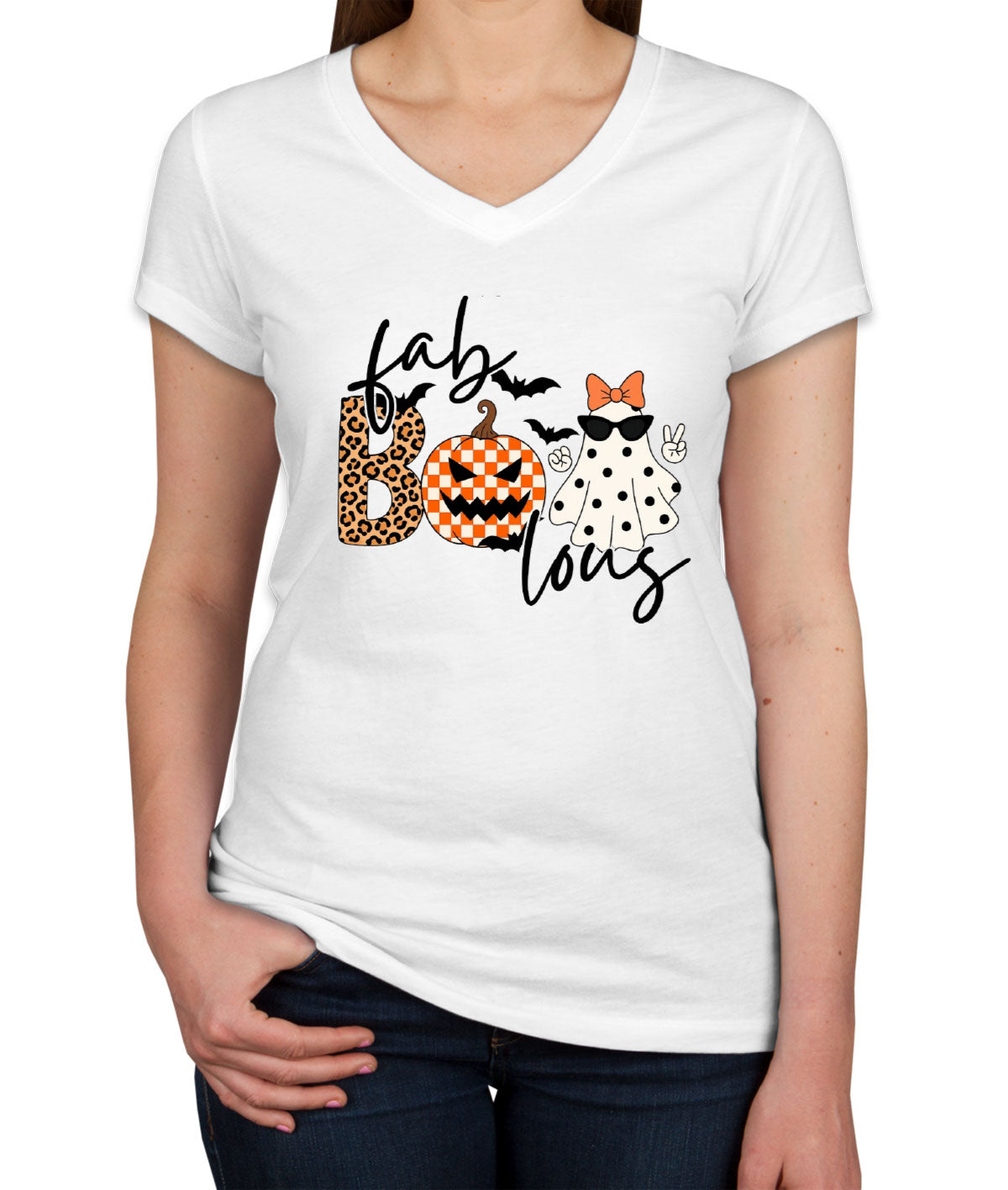 Faboolous Halloween Women's V Neck T-shirt