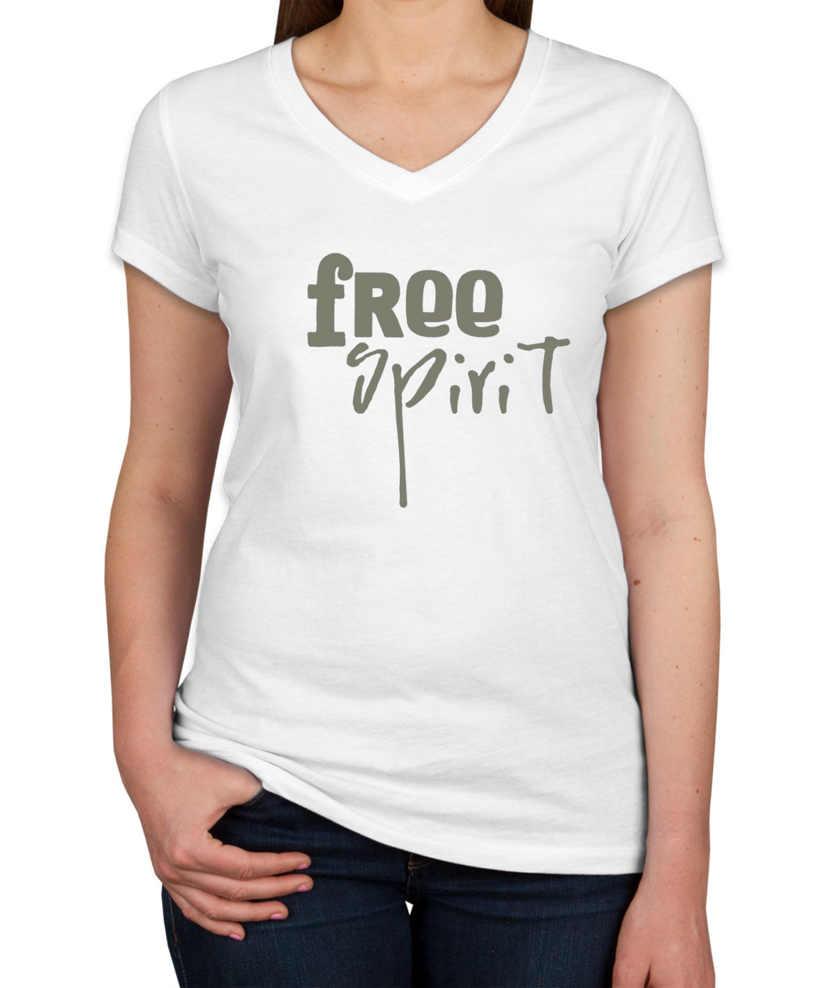 Free Spirit Women's V Neck T-shirt