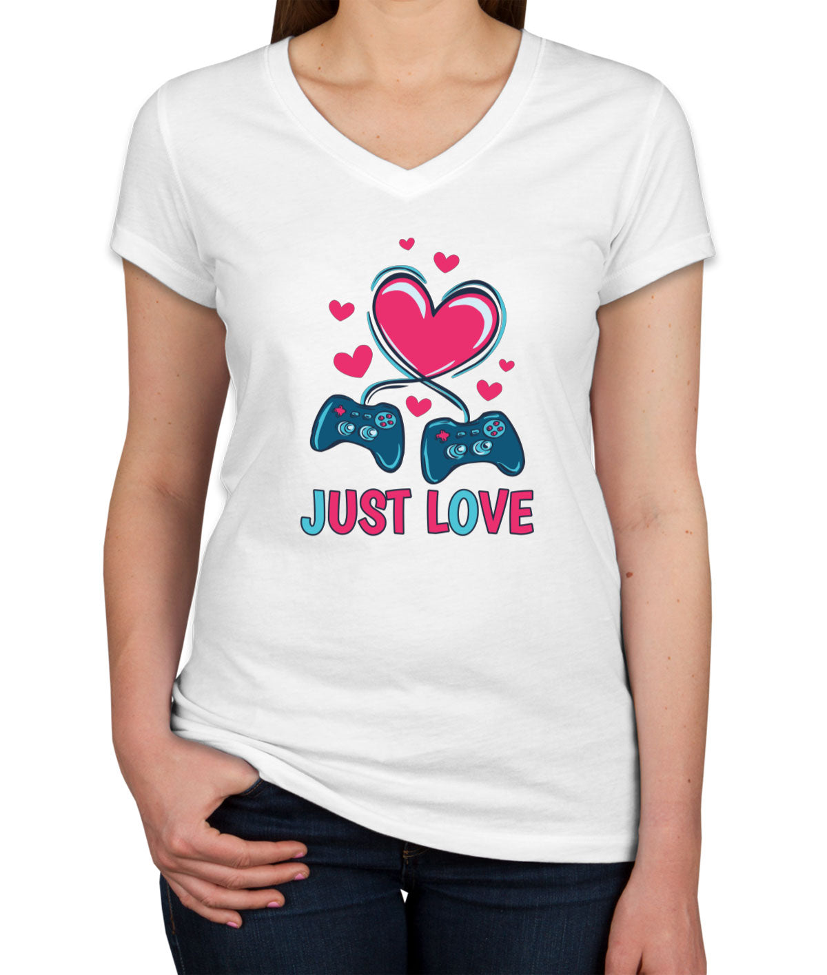 Just Love Game Women's V Neck T-shirt