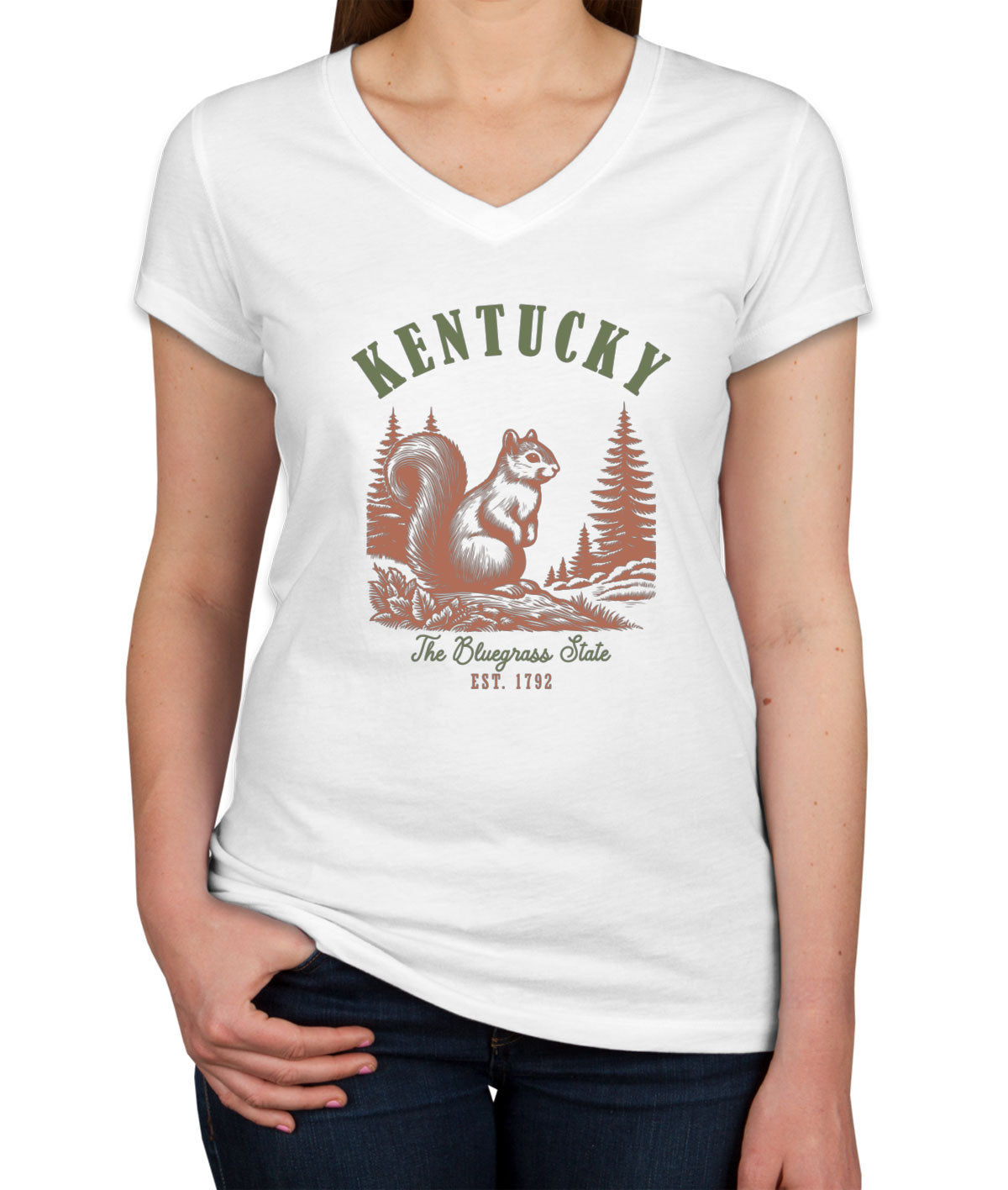 Kentucky State Vintage Women's V Neck T-shirt