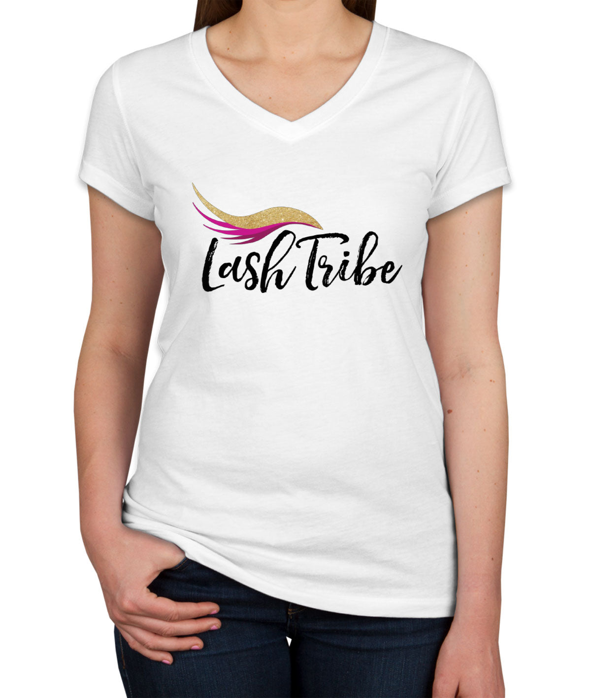 Lash Tribe Women's V Neck T-shirt