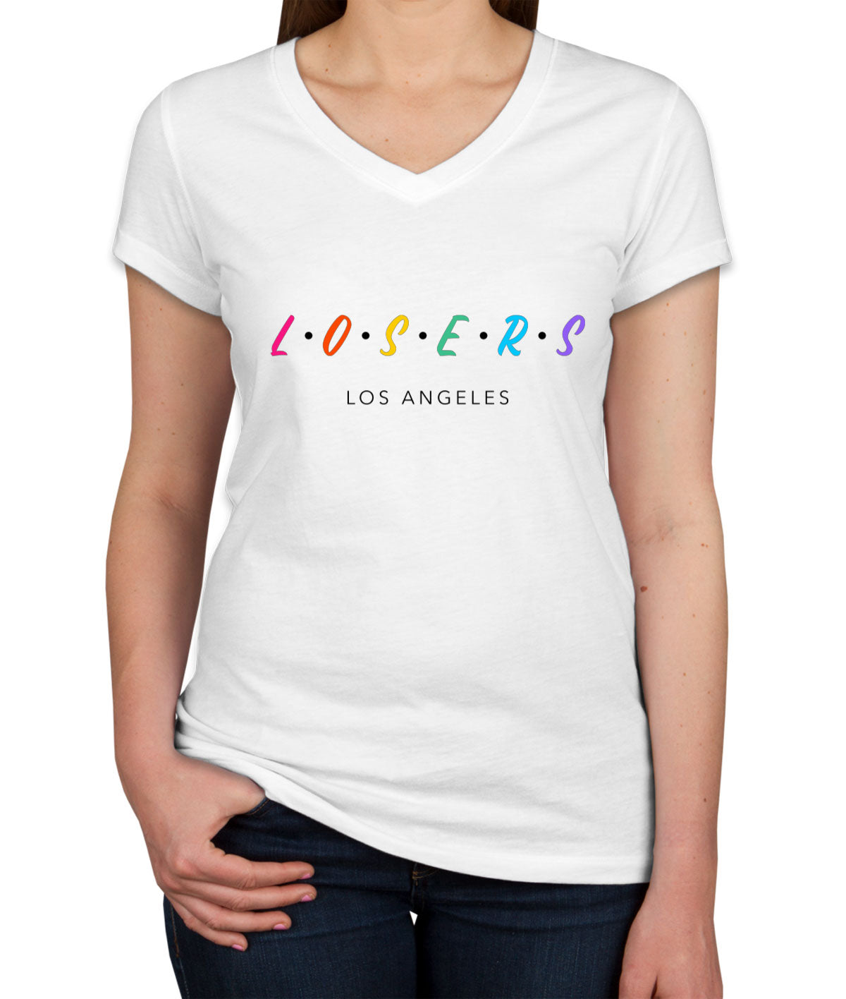 Losers Los Angeles Women's V Neck T-shirt