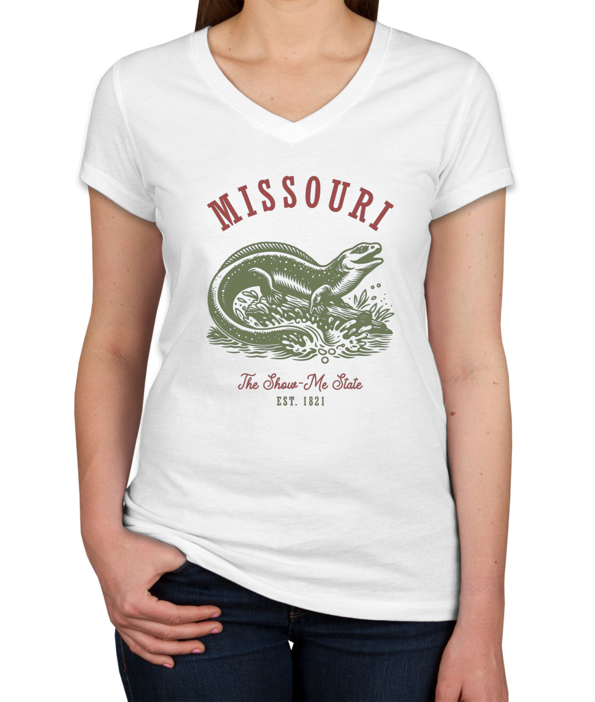 Missouri State Vintage Women's V Neck T-shirt