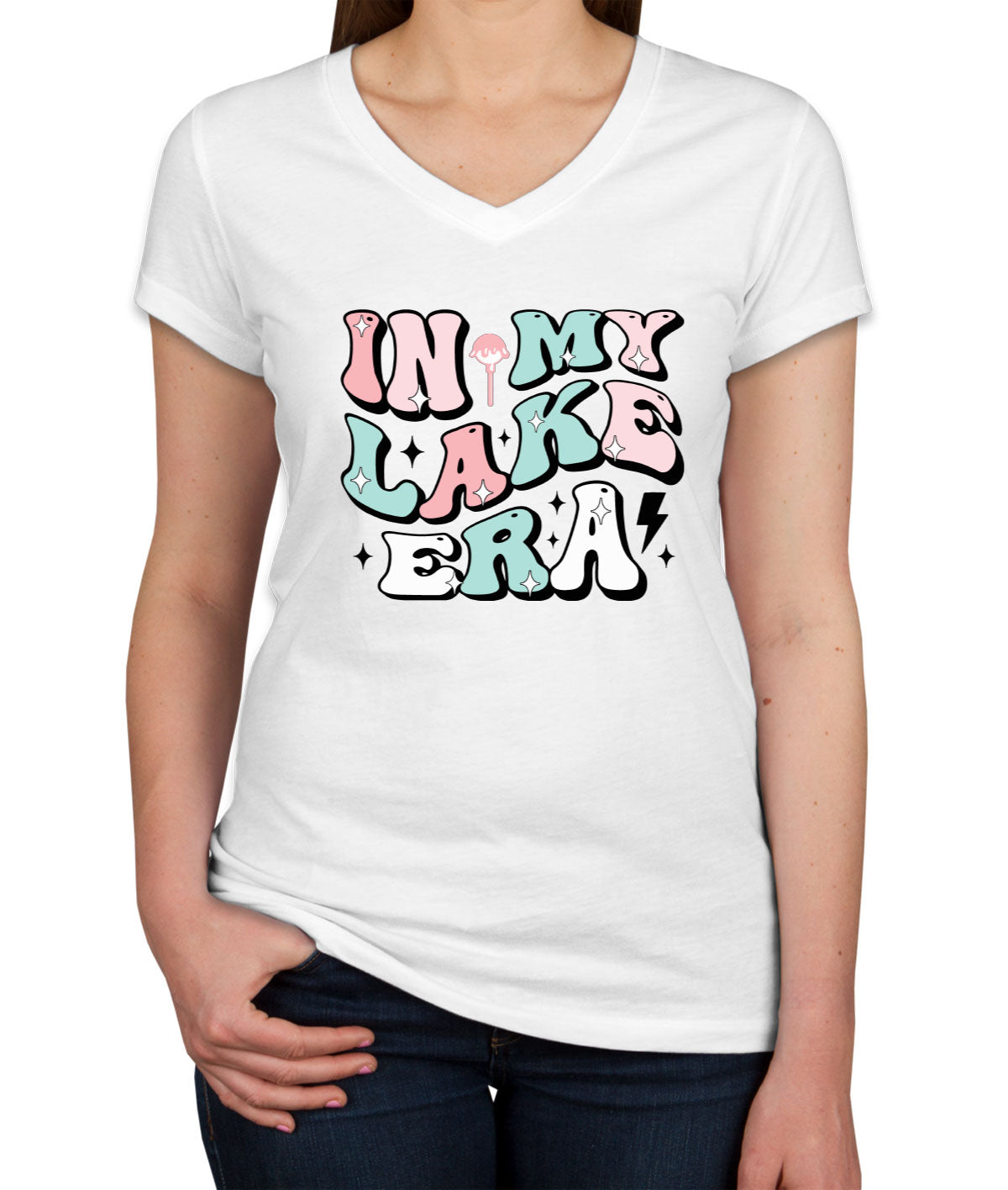 In My Lake Life Era Women's V Neck T-shirt