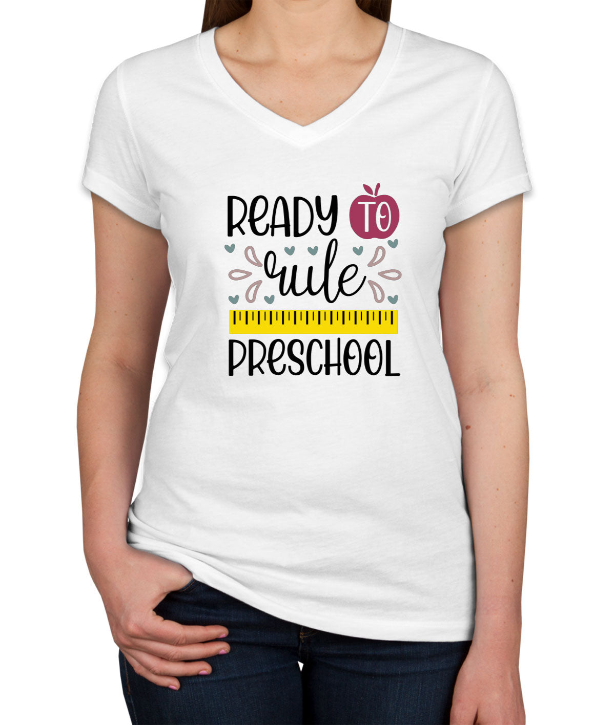 Ready To Rule Preschool Women's V Neck T-shirt