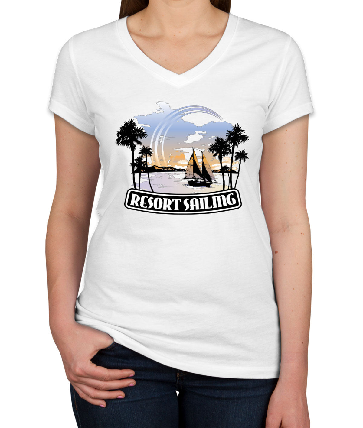 Resort Sailing Women's V Neck T-shirt