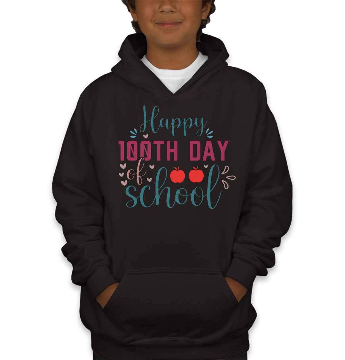 Happy 100th Day Of School Youth Hoodie