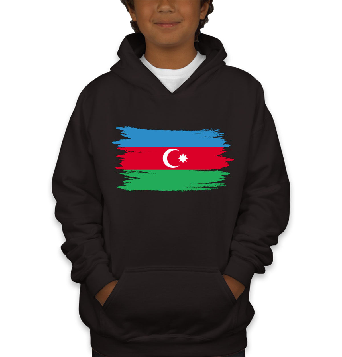 Azerbaijan Flag Youth Hoodie