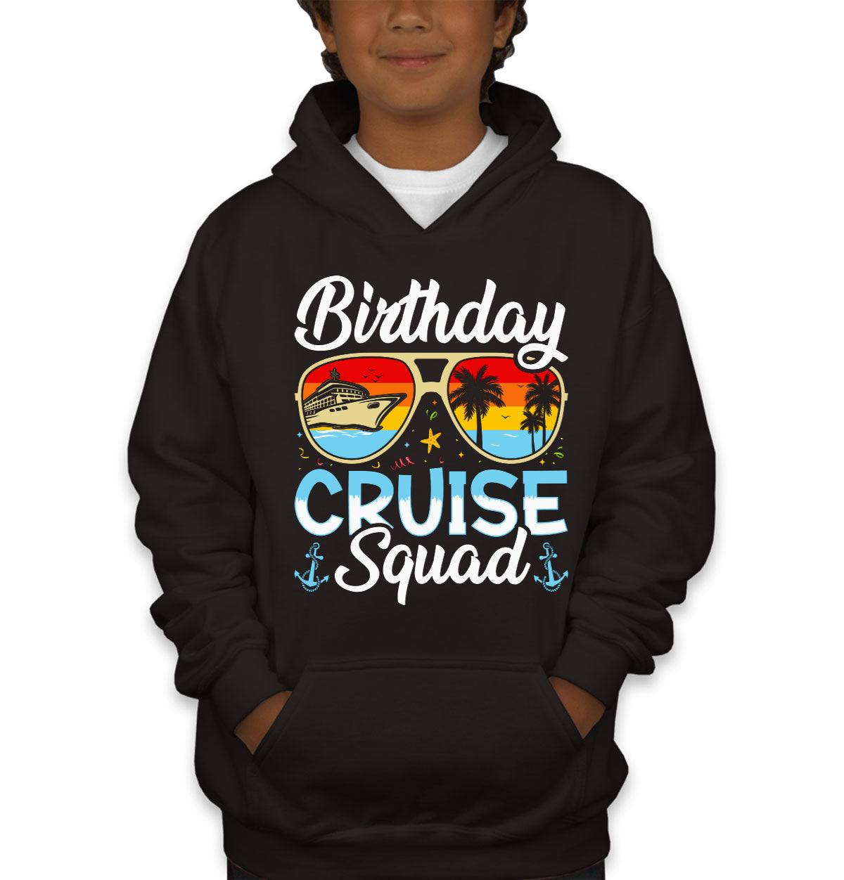 Birthday Cruise Squad Youth Hoodie