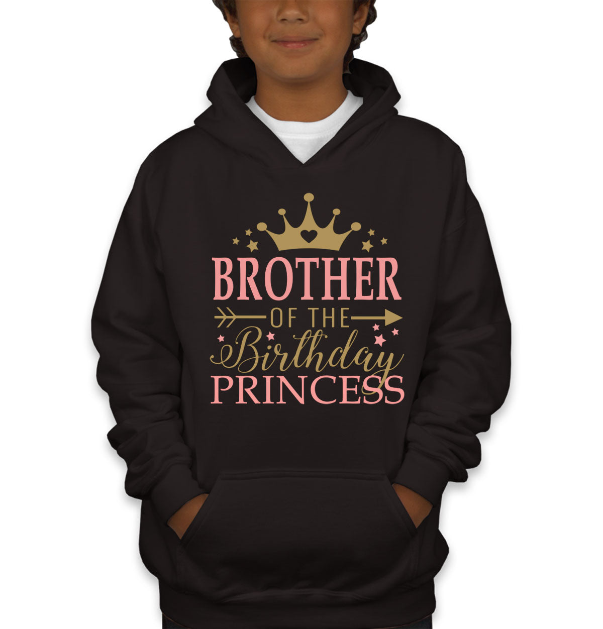 Brother Of The Birthday Princess Youth Hoodie