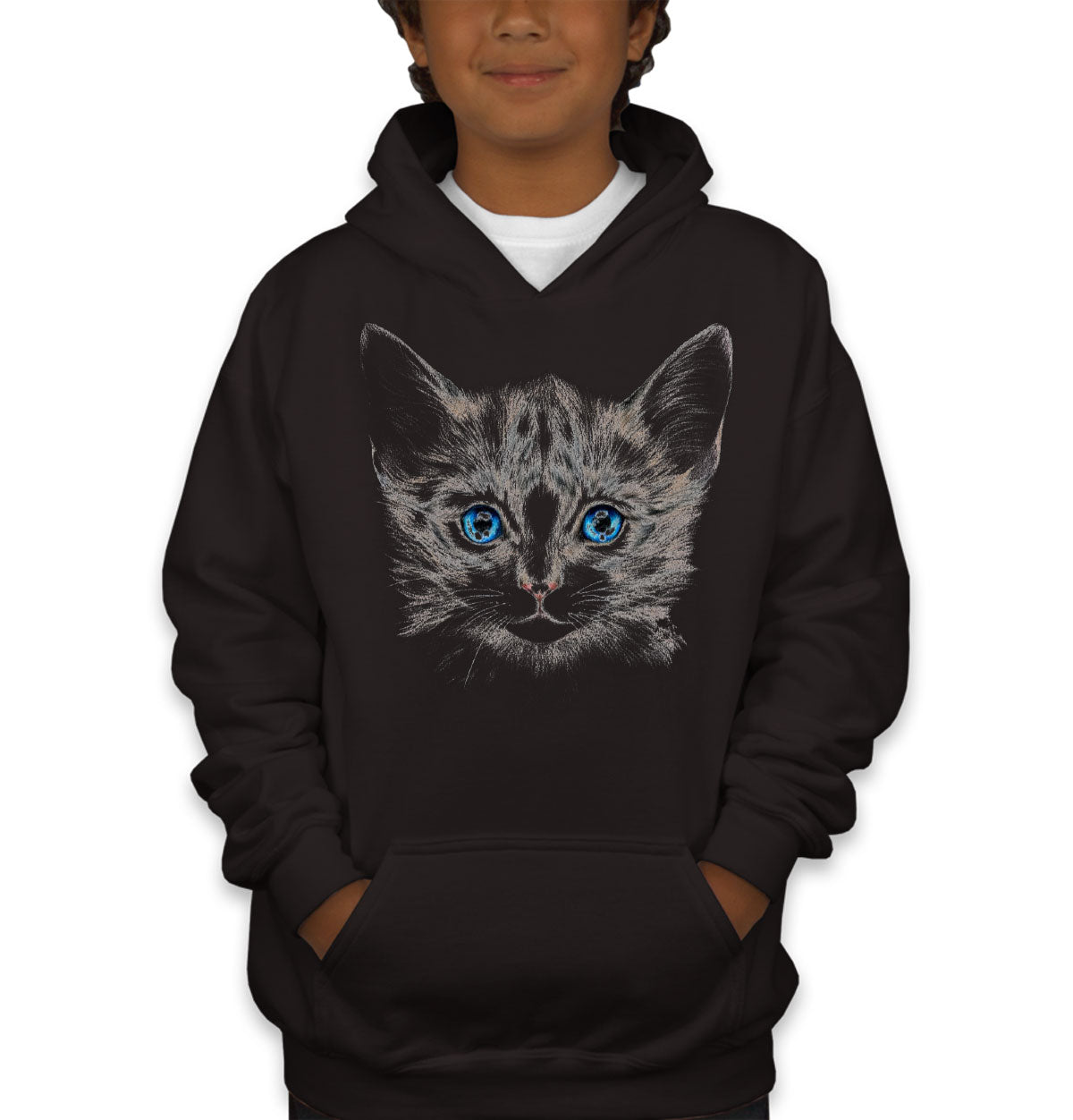 Cute Cat Face  Youth Hoodie