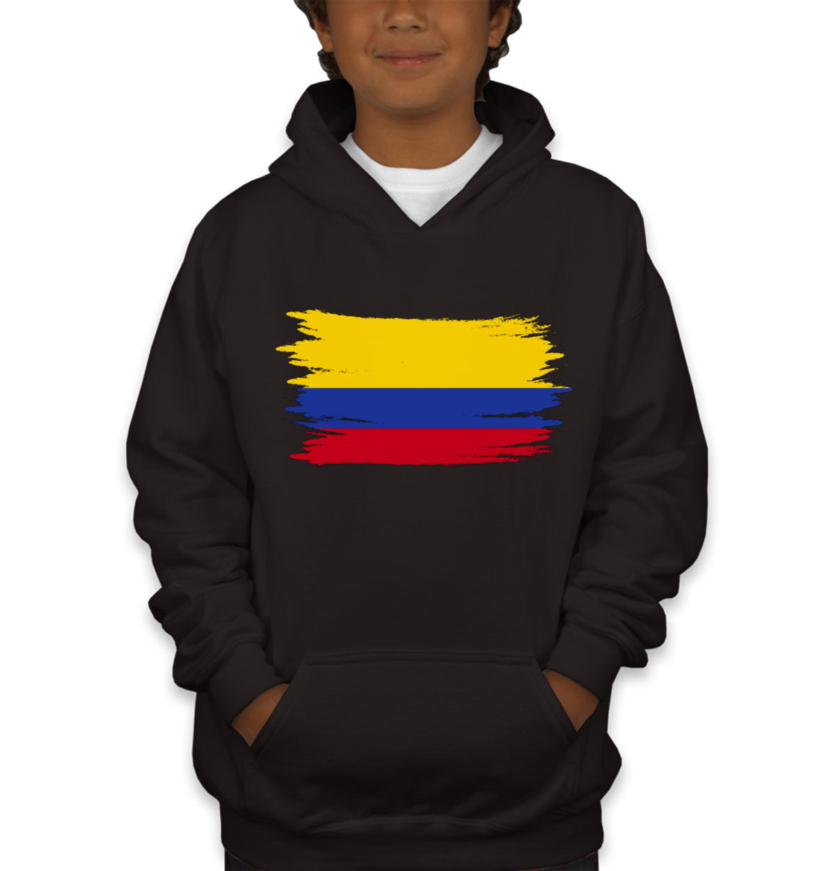 Colombia Flag Youth Hoodie