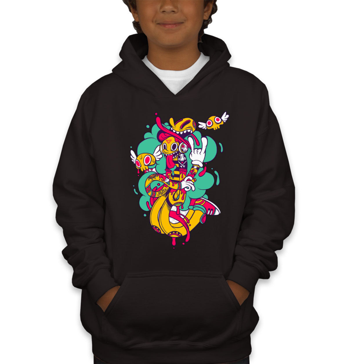 Graffiti Design Youth Hoodie