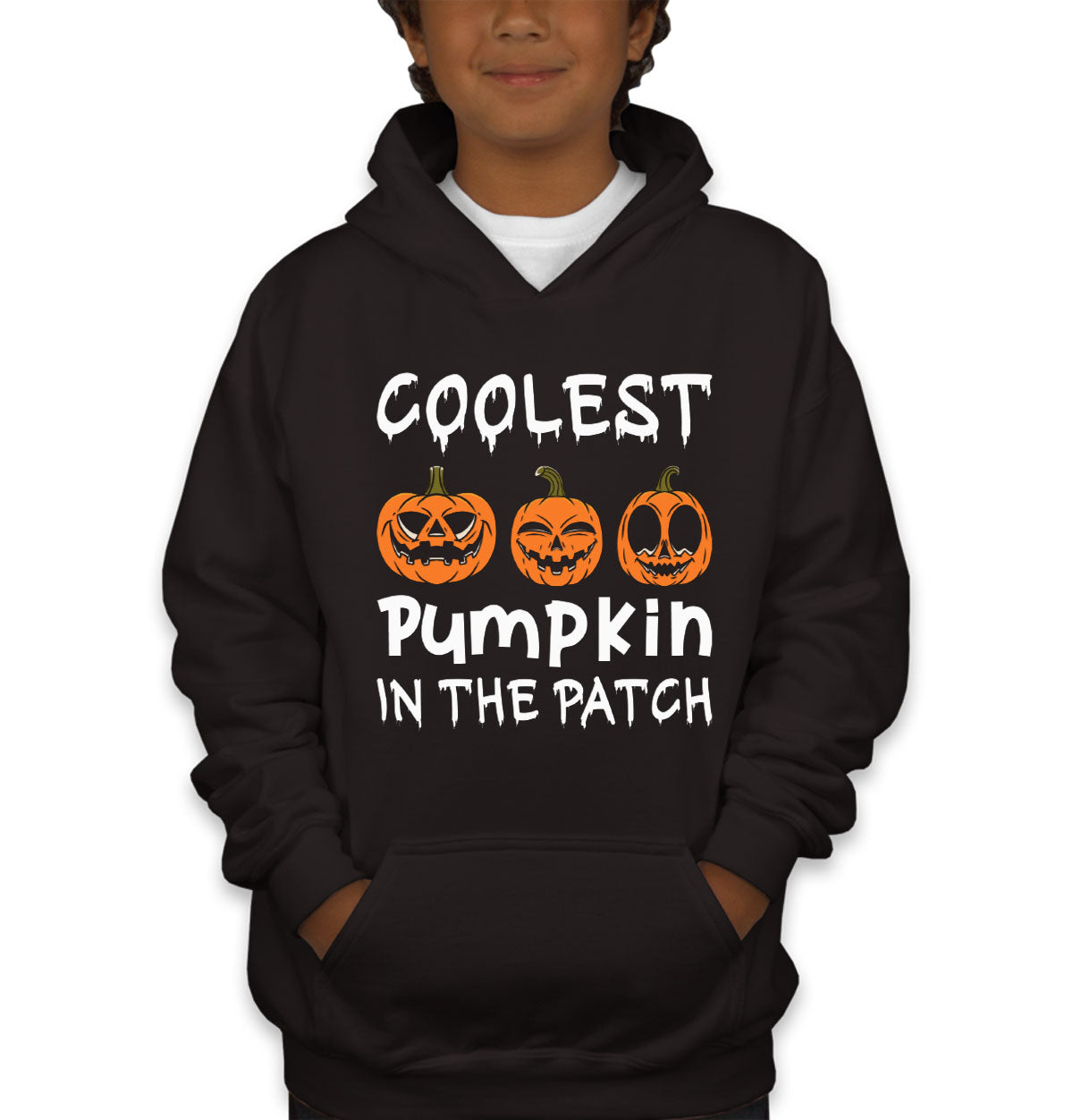 Coolest Pumpkin In The Pitch Halloween Youth Hoodie