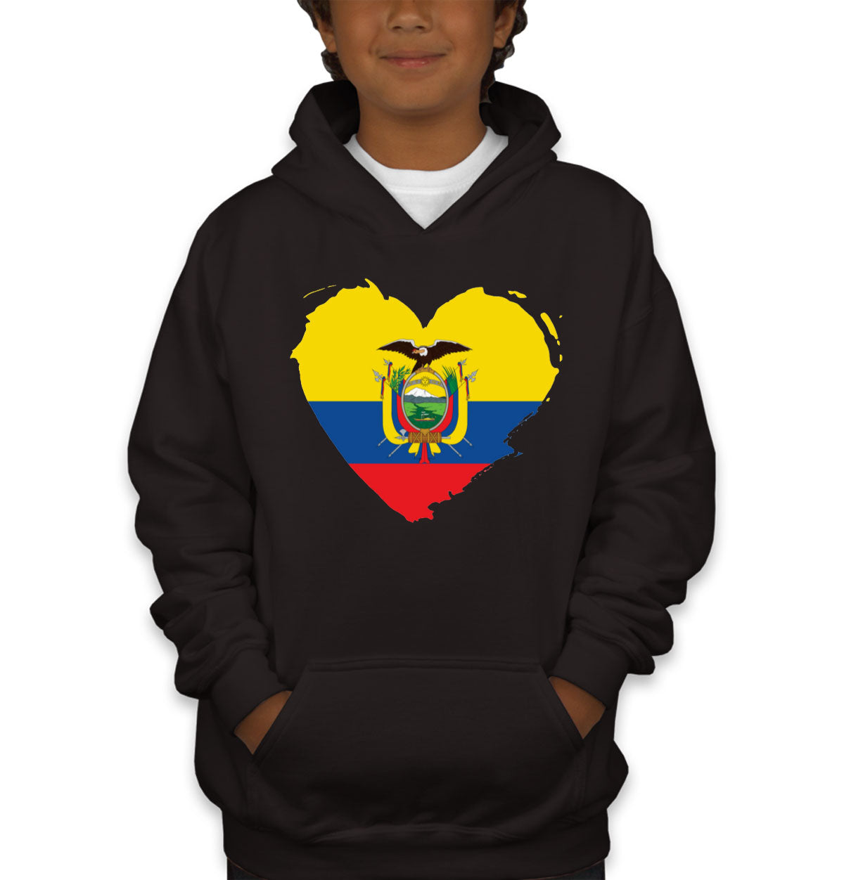 Ecuador Flag Youth Hoodie