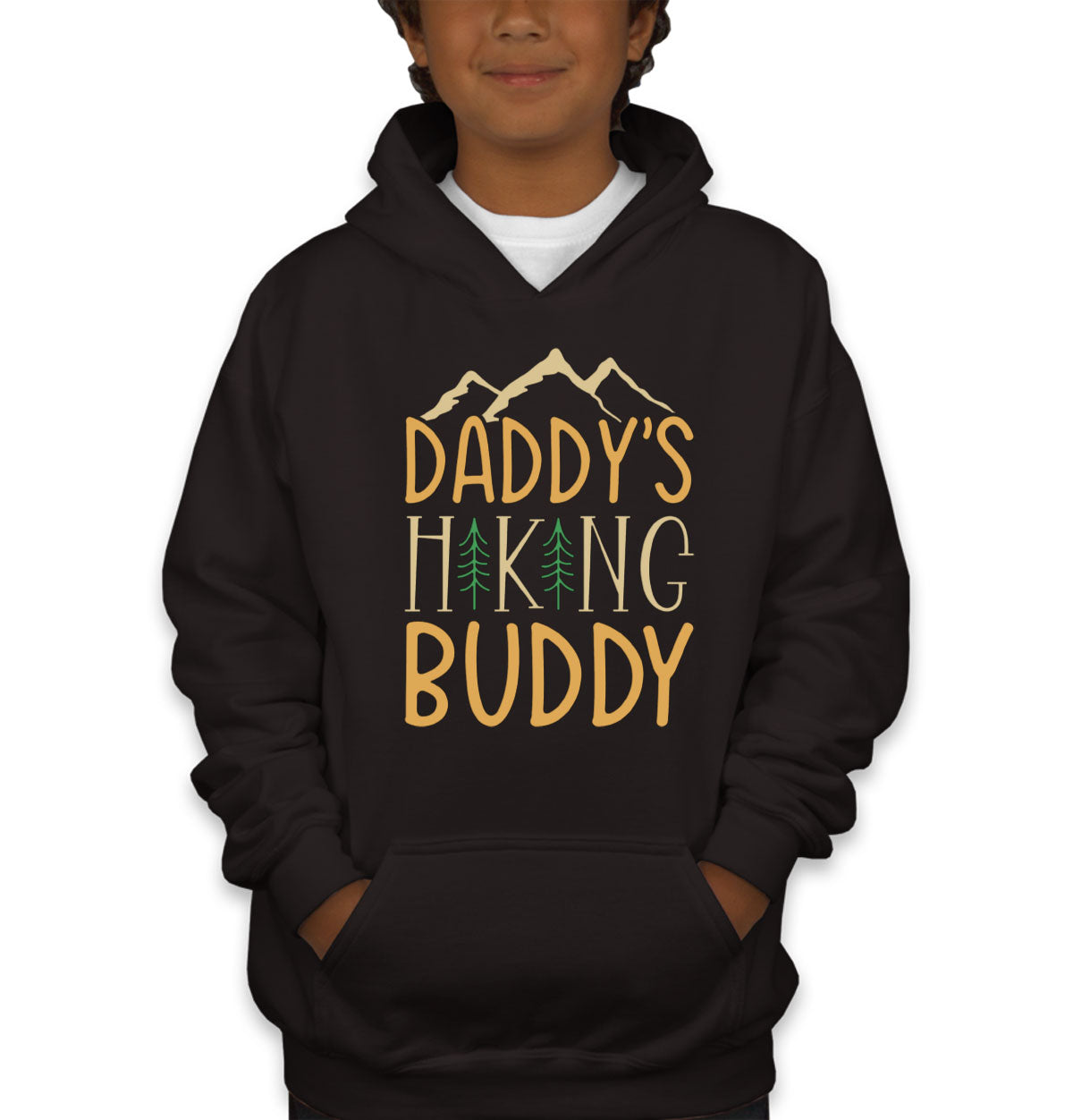 Daddy's Hiking Buddy Youth Hoodie