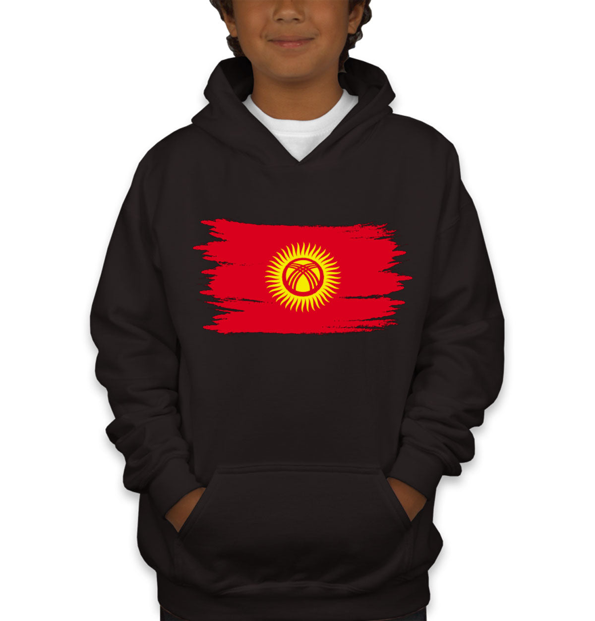 Kyrgyzstan Flag Youth Hoodie