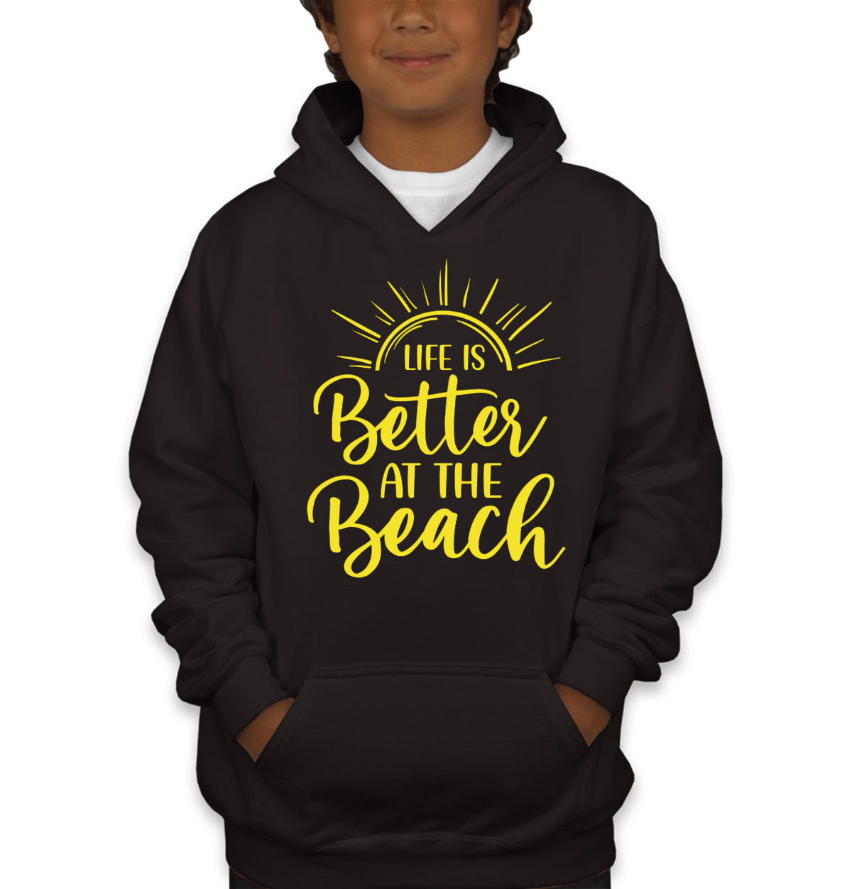 Life Is Better At The Beach Youth Hoodie