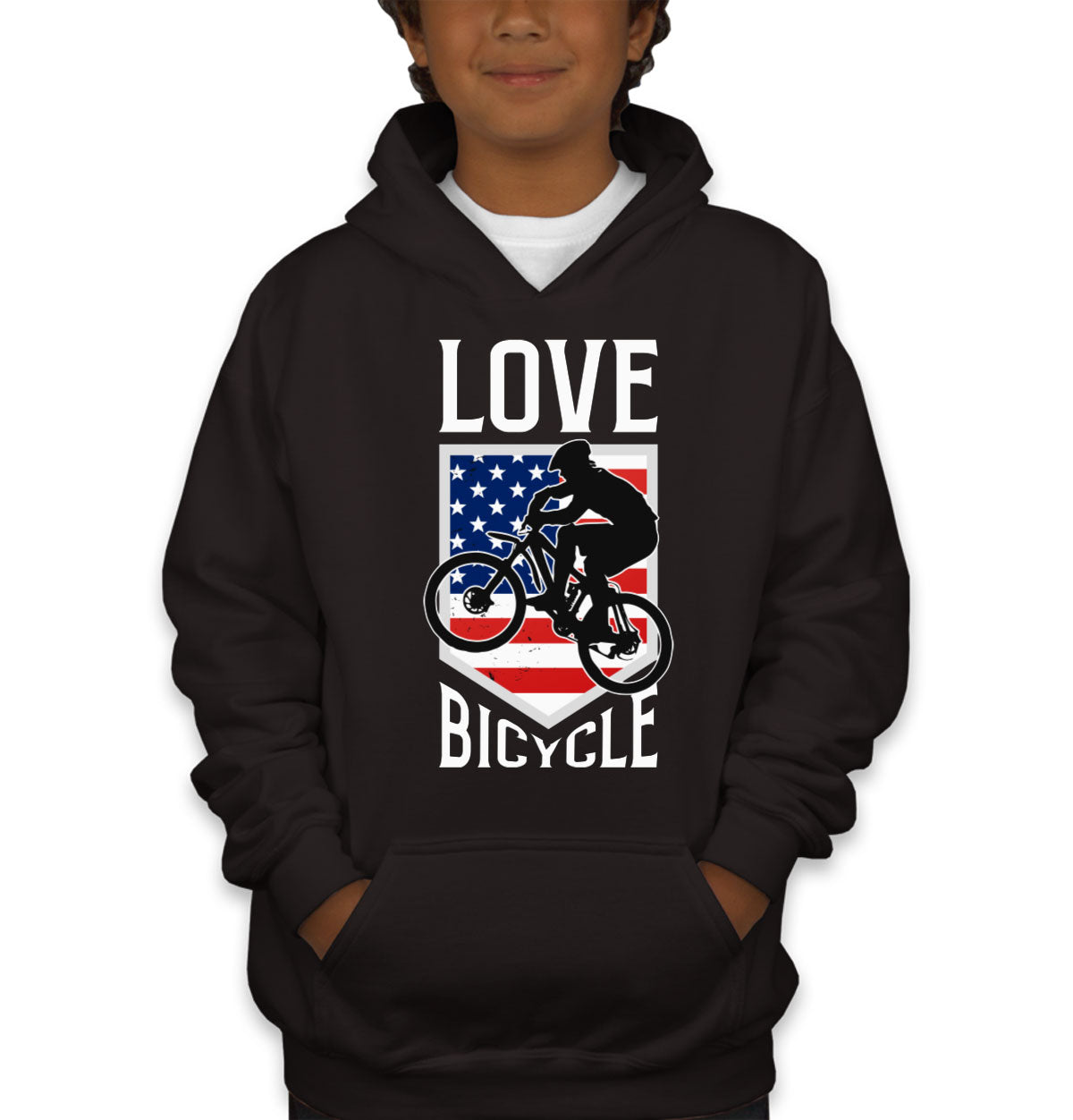 Love Bicycle Youth Hoodie