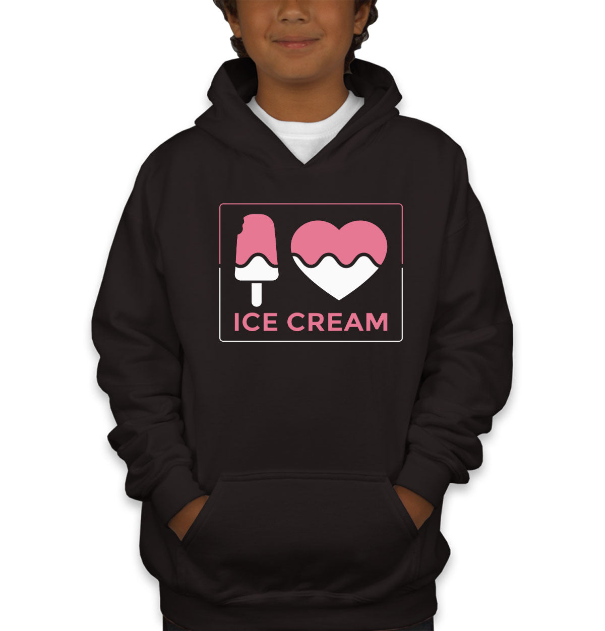 I Love Ice Cream Youth Hoodie