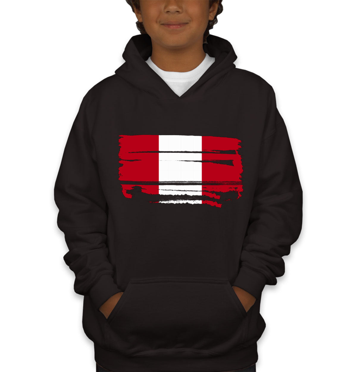 Peru Flag Youth Hoodie