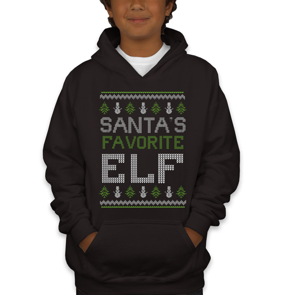 Santa's Favorite Elf Youth Hoodie