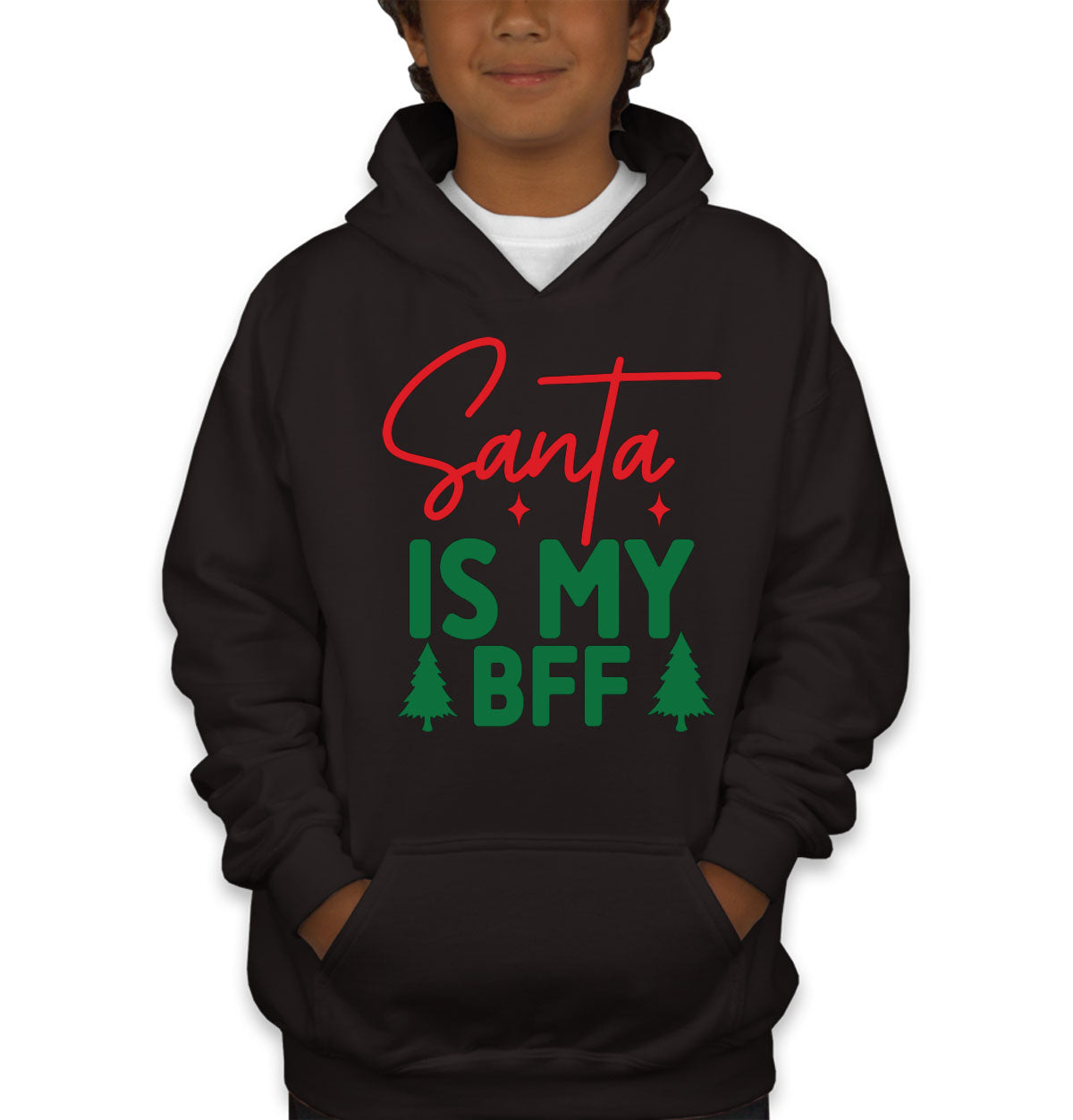 Santa Is My BFF Youth Hoodie