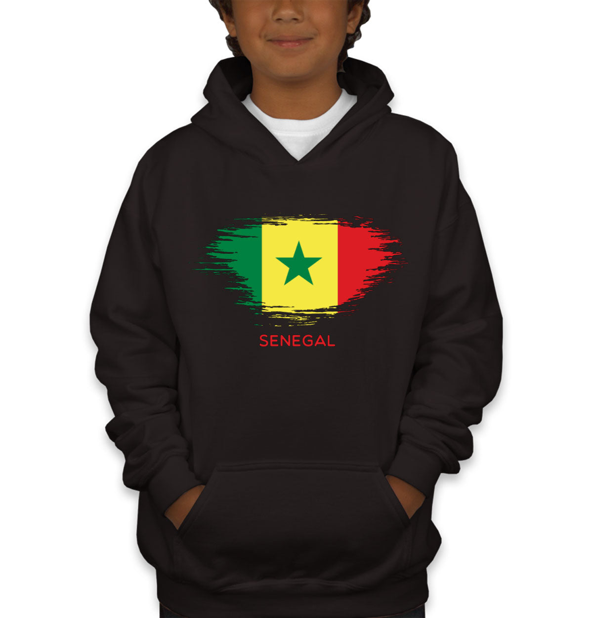 Senegal Flag Youth Hoodie