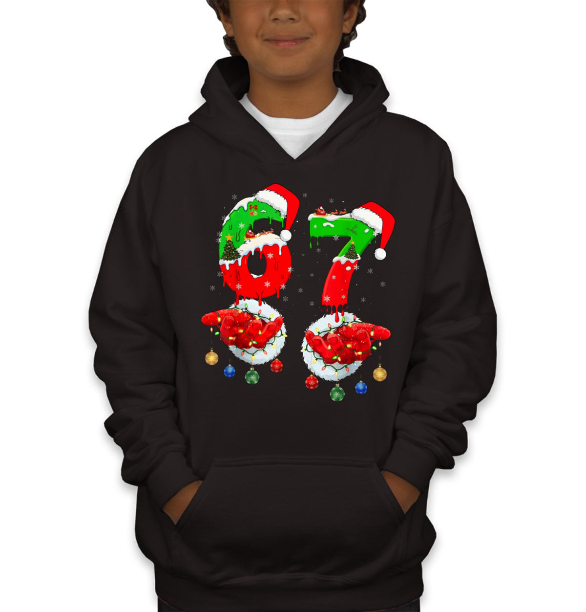 67 Sixty Seven Christmas Youth Hoodie