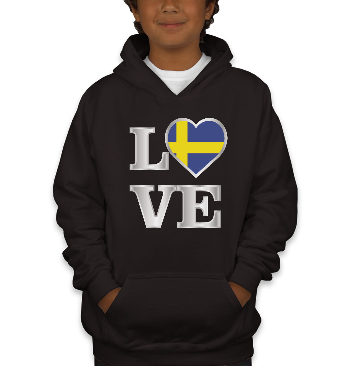 Sweden Love Youth Hoodie