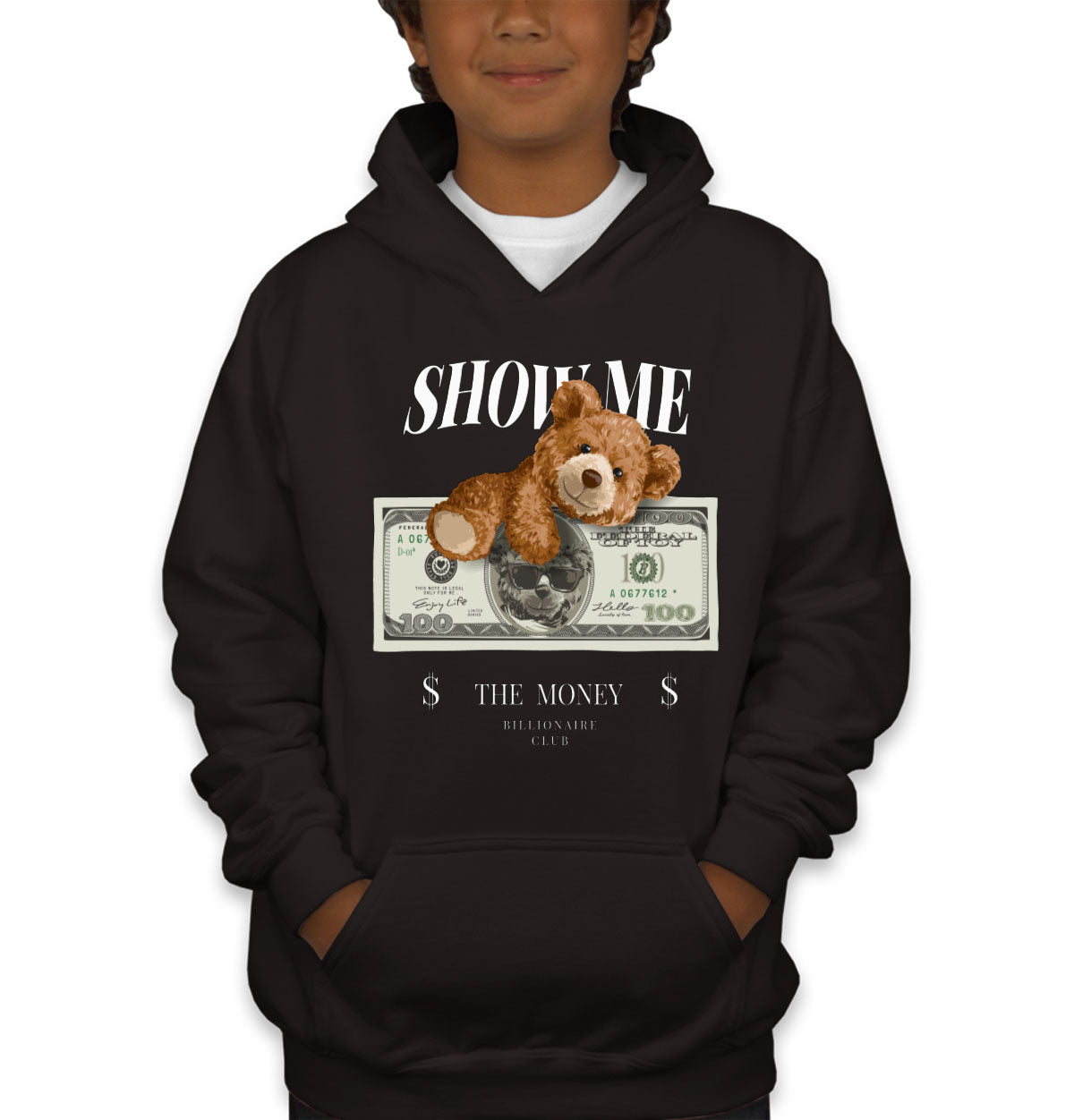 Teddy Bear Money Youth Hoodie
