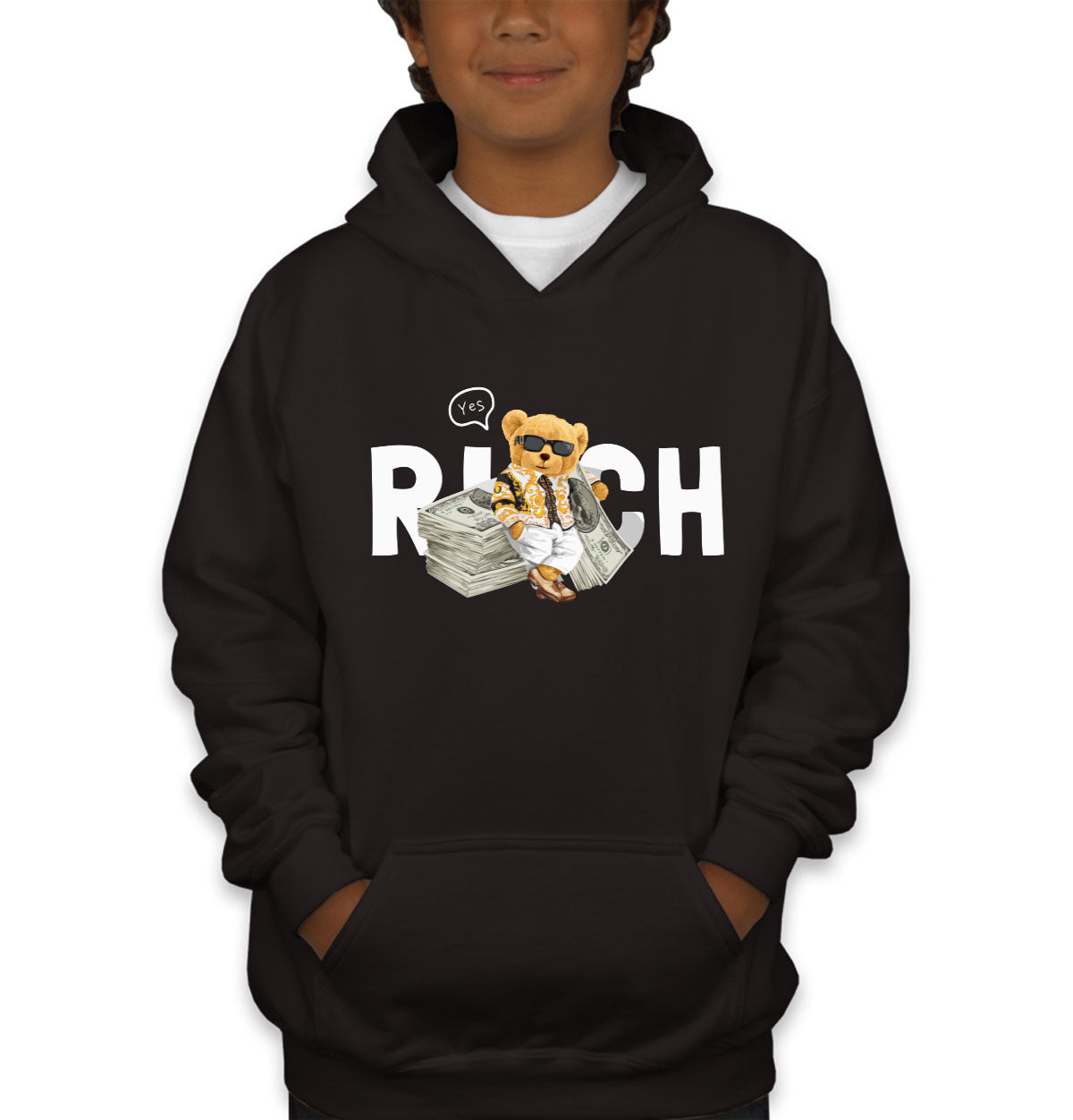 Teddy Bear Rich Youth Hoodie