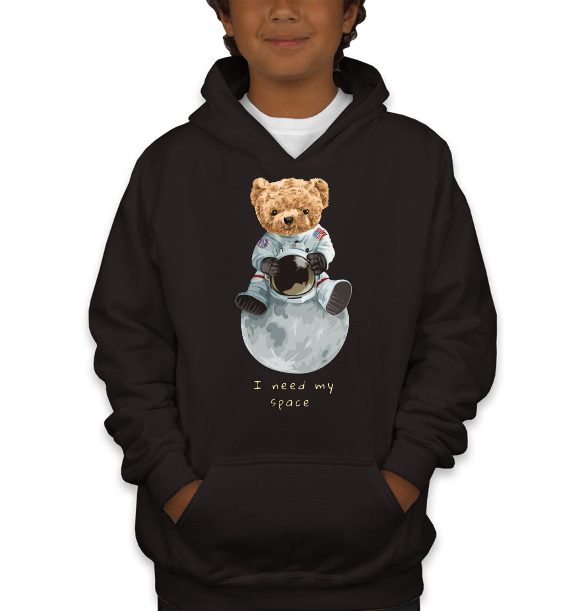 Teddy Bear Astronaut Youth Hoodie