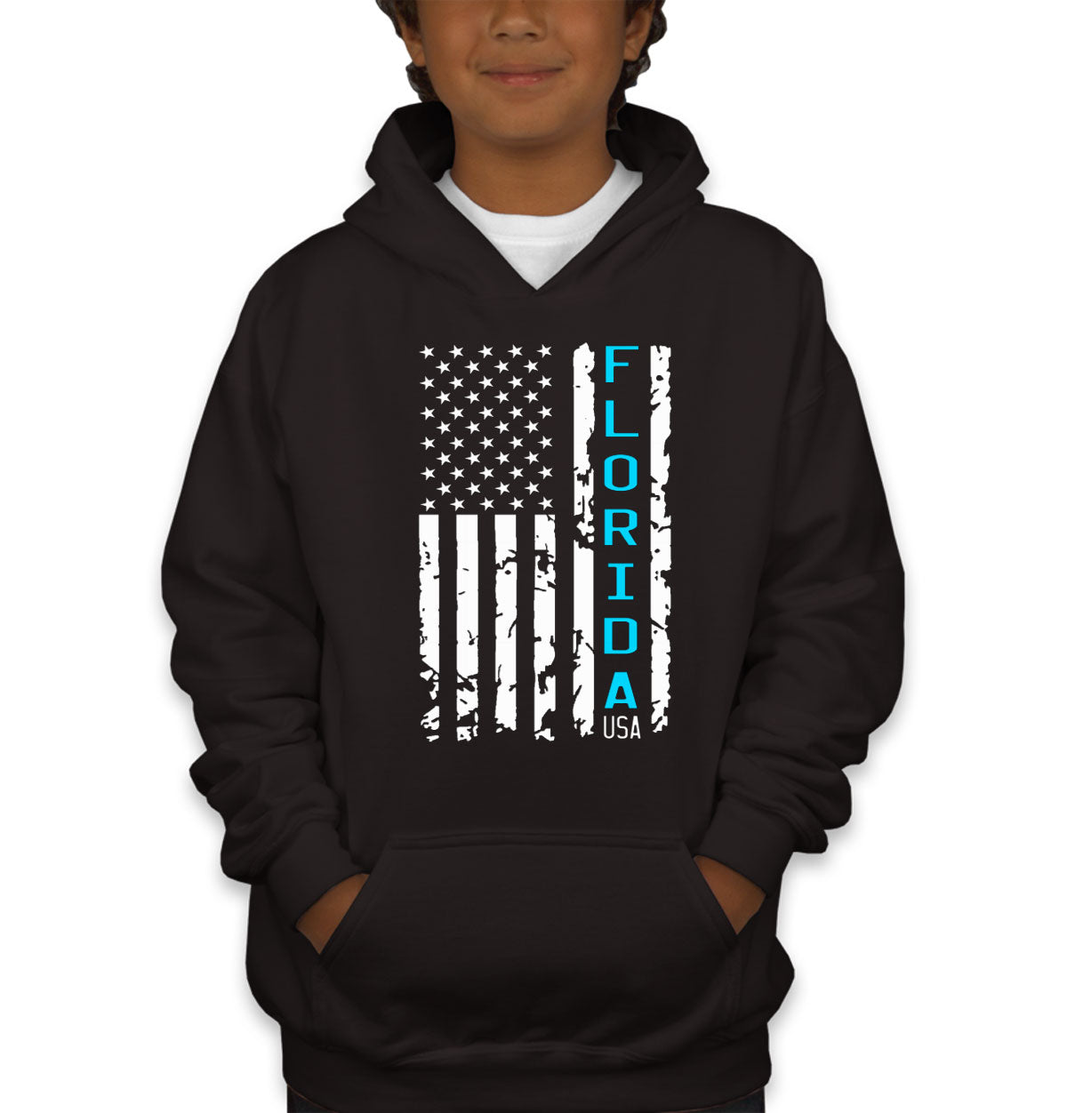 Florida American Flag Youth Hoodie