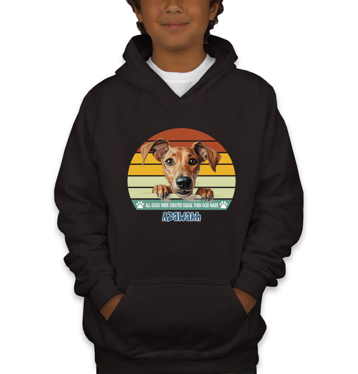 All Dogs Were Created Equal Azawakh Youth Hoodie