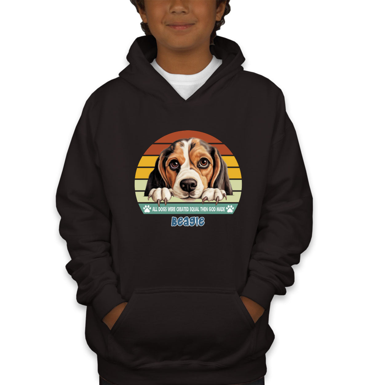 All Dogs Were Created Equal Beagle Youth Hoodie