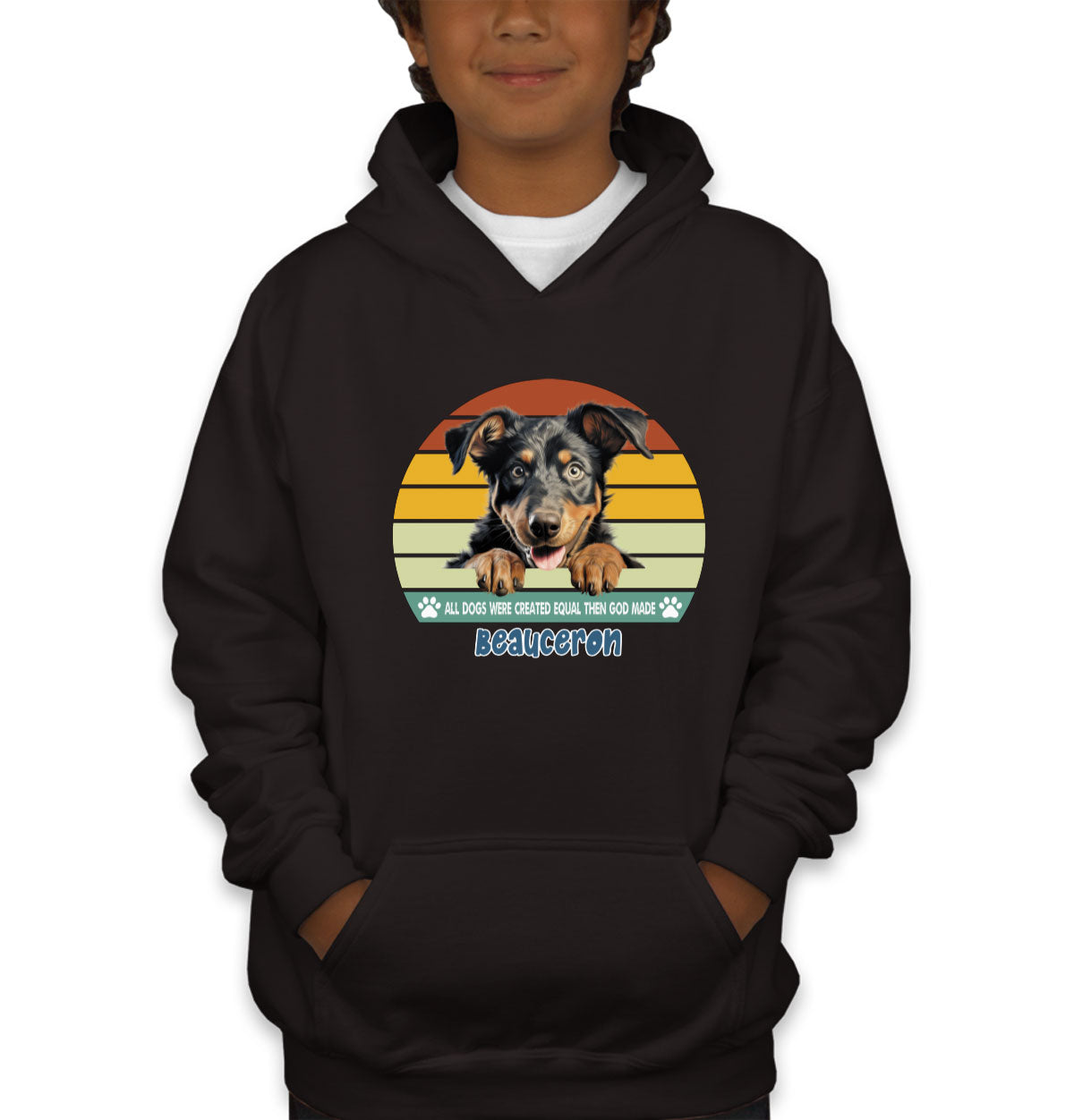 All Dogs Were Created Equal Beauceron Youth Hoodie