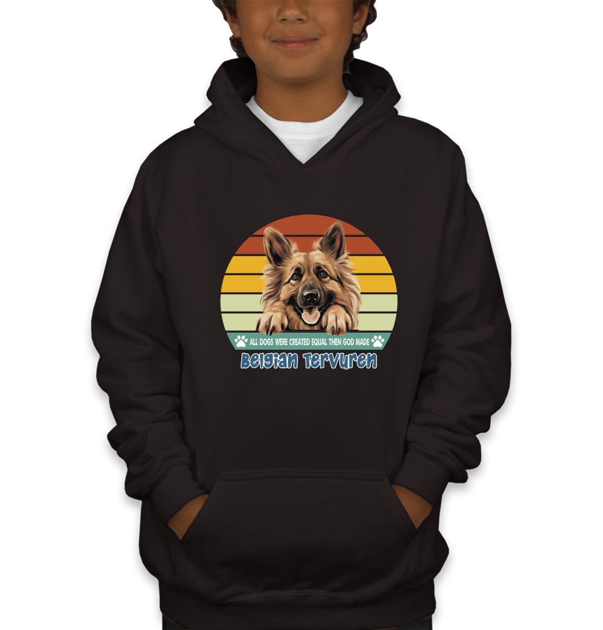 All Dogs Were Created Equal Belgian Tervuren Youth Hoodie