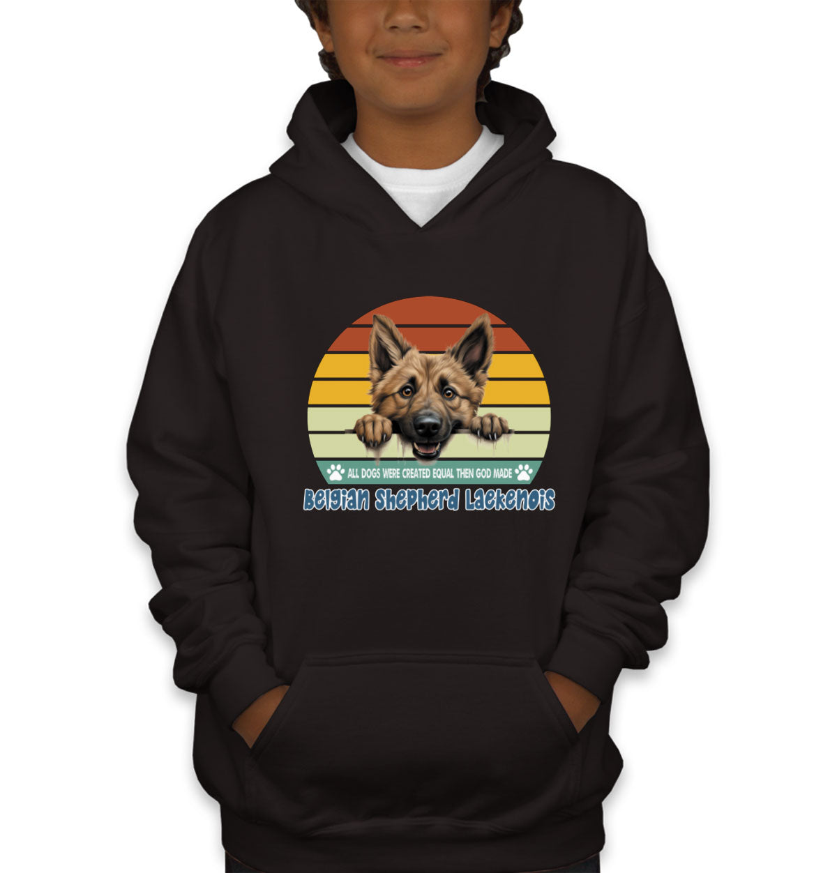 All Dogs Were Created Equal Belgian Shepherd Laekenois Youth Hoodie