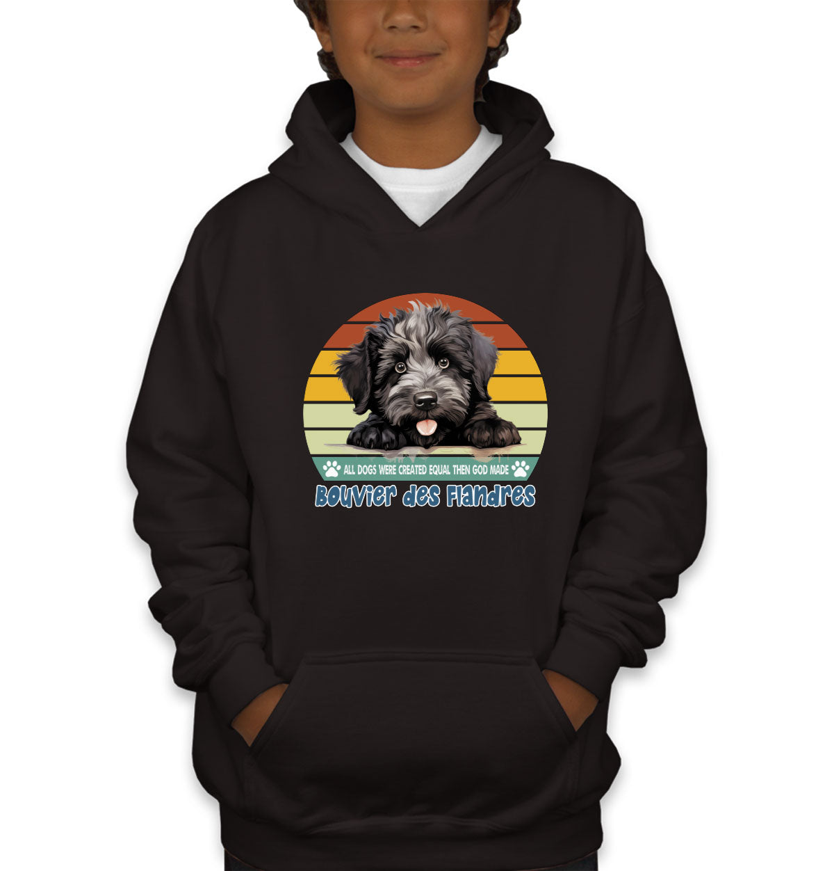 All Dogs Were Created Equal Bouvier Des Flandres Youth Hoodie