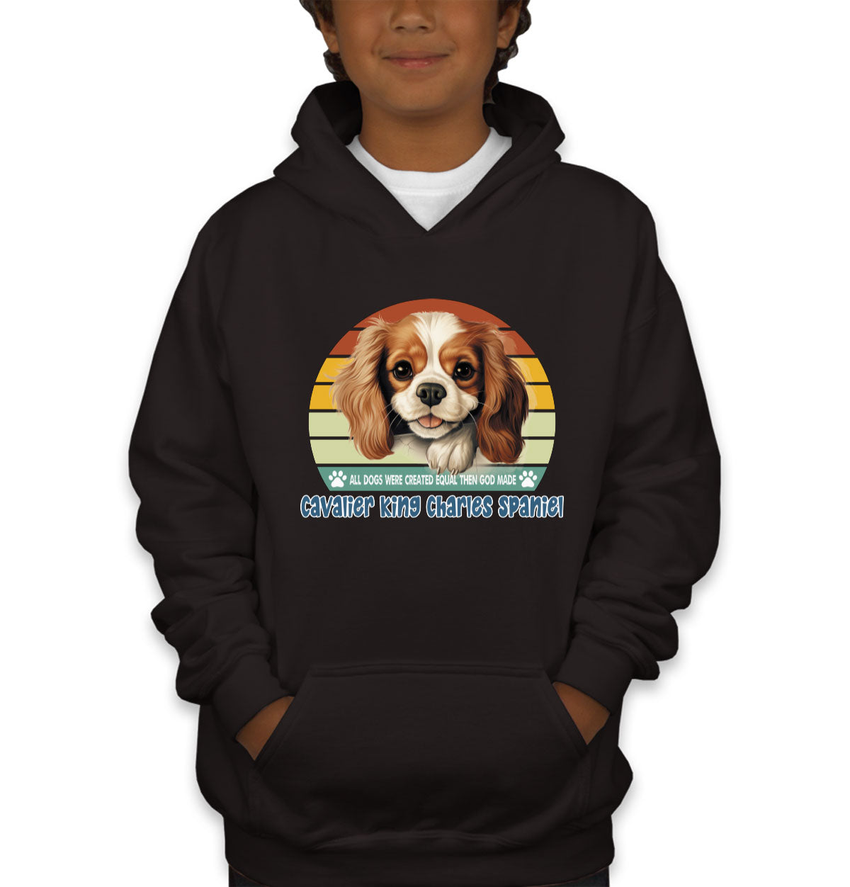 All Dogs Were Created Equal Cavalier King Charles Spaniel Youth Hoodie