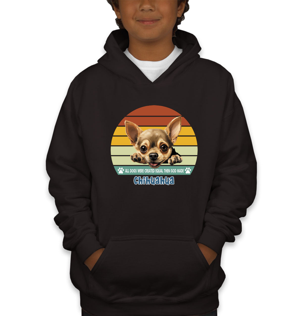 All Dogs Were Created Equal Chihuahua Youth Hoodie