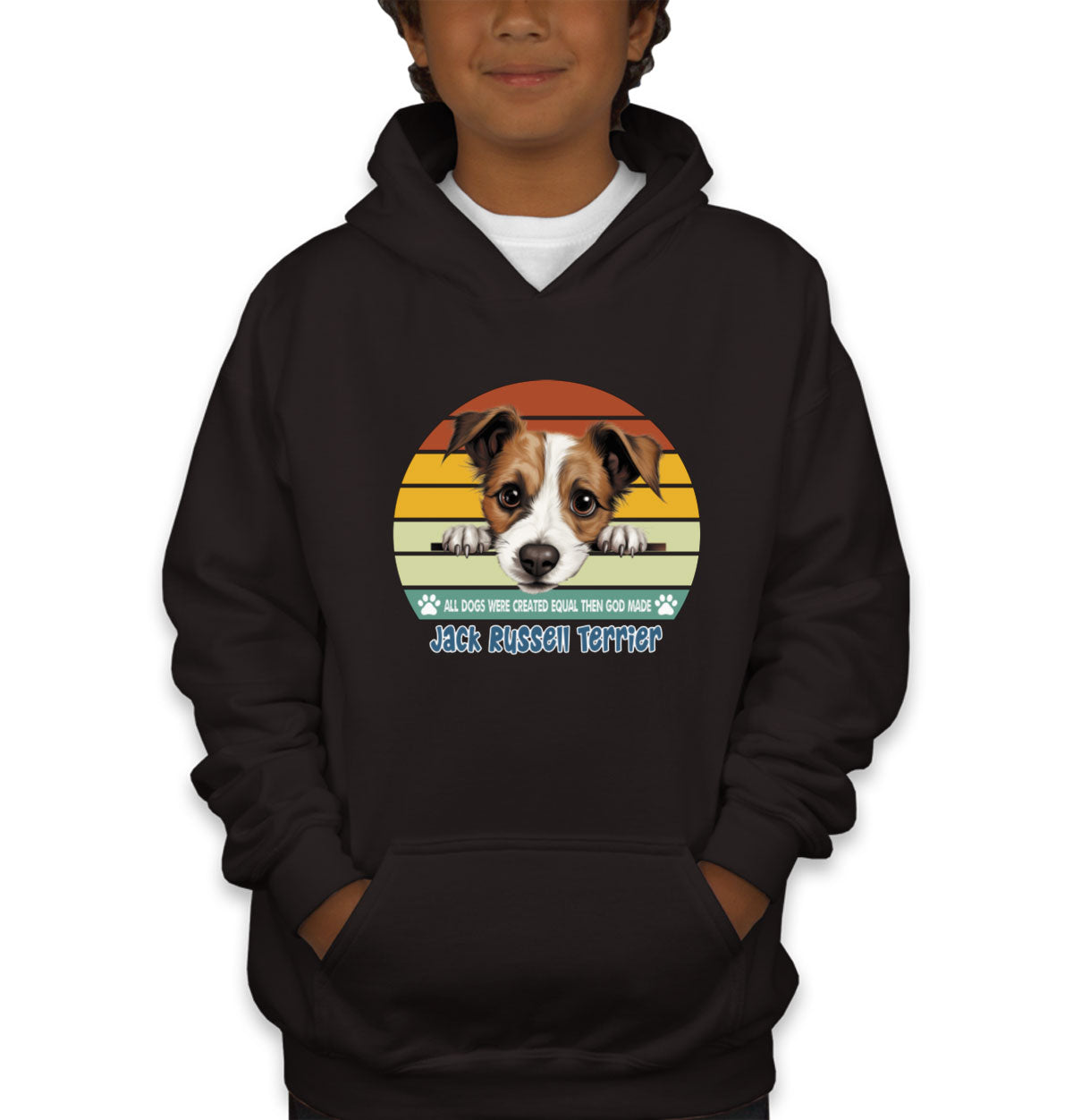 All Dogs Were Created Equal Jack Russell Terrier Youth Hoodie