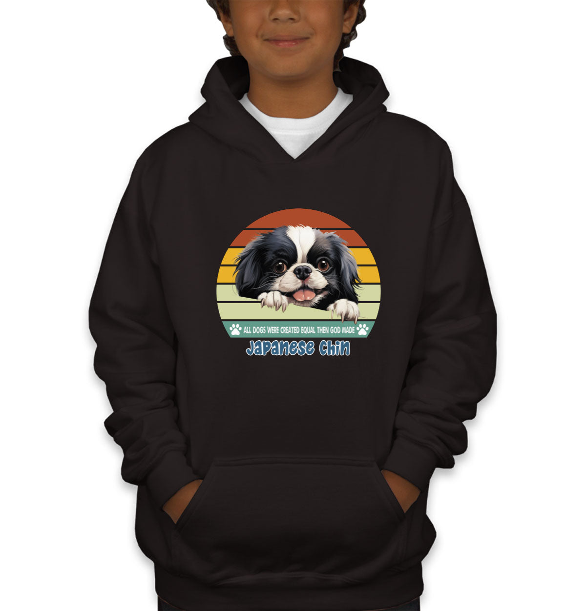All Dogs Were Created Equal Japanese Chin Youth Hoodie