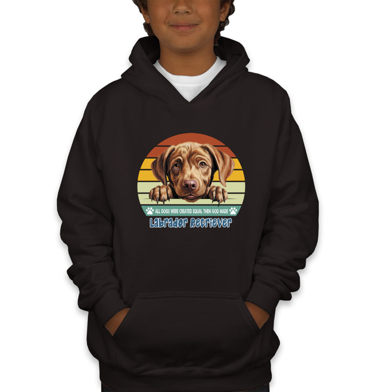 All Dogs Were Created Equal Labrador Retriever Youth Hoodie